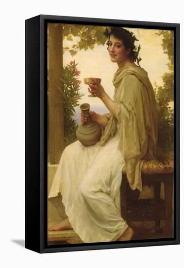 Bacchante-William Adolphe Bouguereau-Framed Stretched Canvas
