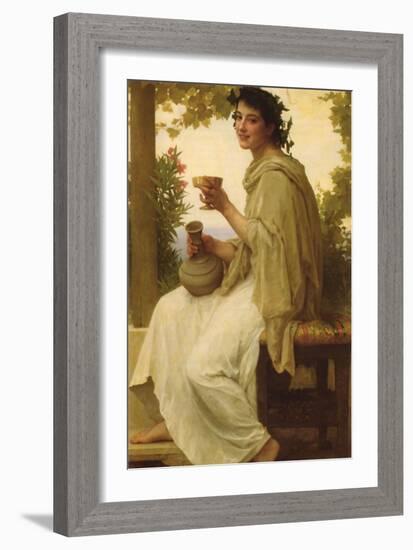 Bacchante-William Adolphe Bouguereau-Framed Art Print