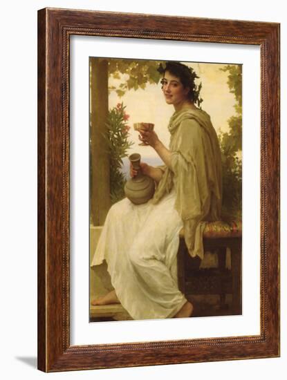 Bacchante-William Adolphe Bouguereau-Framed Art Print