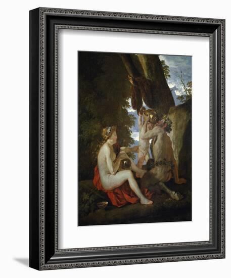 Bacchic Scene, 1626-1628-Nicolas Poussin-Framed Giclee Print