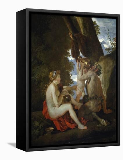 Bacchic Scene, 1626-1628-Nicolas Poussin-Framed Premier Image Canvas