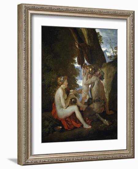 Bacchic Scene, 1626-1628-Nicolas Poussin-Framed Giclee Print