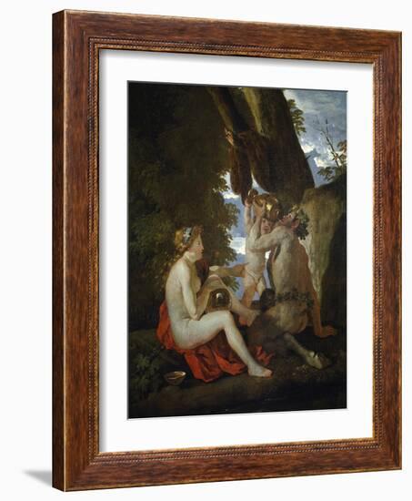 Bacchic Scene, 1626-1628-Nicolas Poussin-Framed Giclee Print