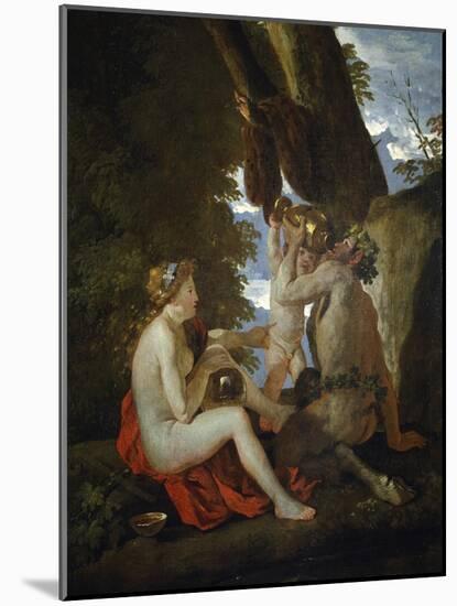 Bacchic Scene, 1626-1628-Nicolas Poussin-Mounted Giclee Print