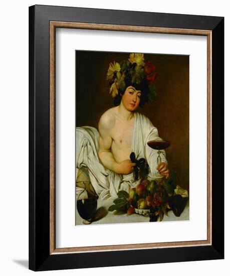 Bacchus, 1589-Caravaggio-Framed Giclee Print