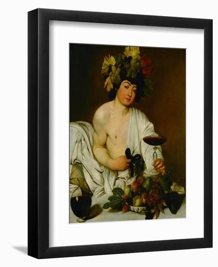 Bacchus, 1589-Caravaggio-Framed Giclee Print