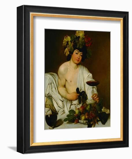 Bacchus, 1589-Caravaggio-Framed Giclee Print