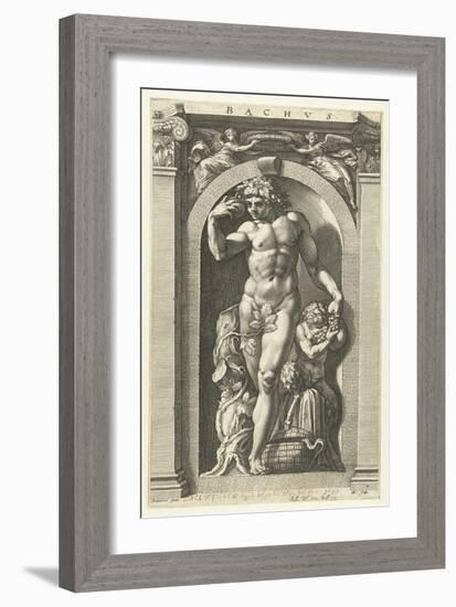 Bacchus, 1592-Hendrik Goltzius-Framed Giclee Print