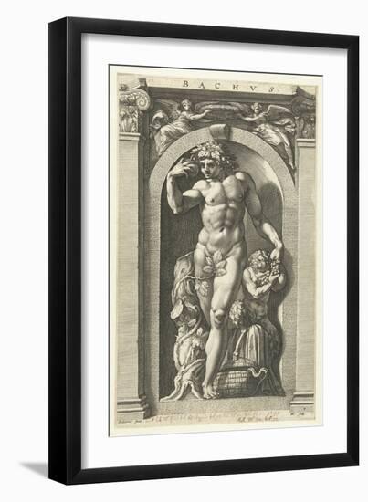 Bacchus, 1592-Hendrik Goltzius-Framed Premium Giclee Print