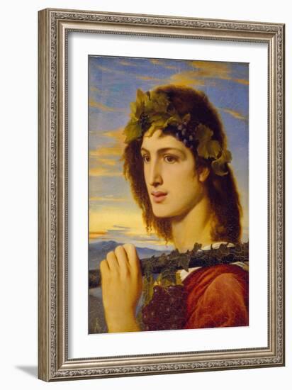 Bacchus, 1867 (Oil on Paper Laid down on Canvas)-Simeon Solomon-Framed Giclee Print