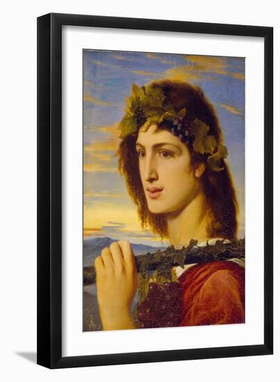 Bacchus, 1867 (Oil on Paper Laid down on Canvas)-Simeon Solomon-Framed Giclee Print