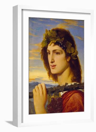 Bacchus, 1867 (Oil on Paper Laid down on Canvas)-Simeon Solomon-Framed Giclee Print