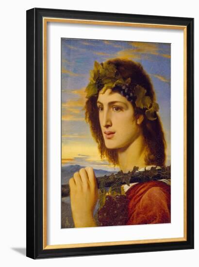 Bacchus, 1867 (Oil on Paper Laid down on Canvas)-Simeon Solomon-Framed Giclee Print