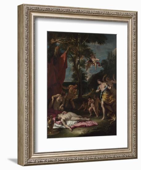 Bacchus and Ariadne, Um 1700-Sebastiano Ricci-Framed Giclee Print