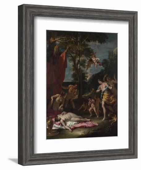 Bacchus and Ariadne, Um 1700-Sebastiano Ricci-Framed Giclee Print