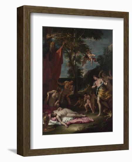 Bacchus and Ariadne, Um 1700-Sebastiano Ricci-Framed Giclee Print