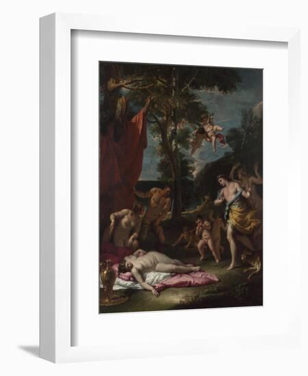 Bacchus and Ariadne, Um 1700-Sebastiano Ricci-Framed Giclee Print