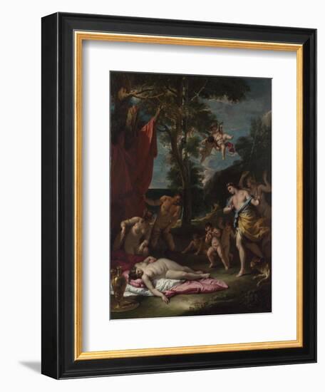 Bacchus and Ariadne, Um 1700-Sebastiano Ricci-Framed Giclee Print