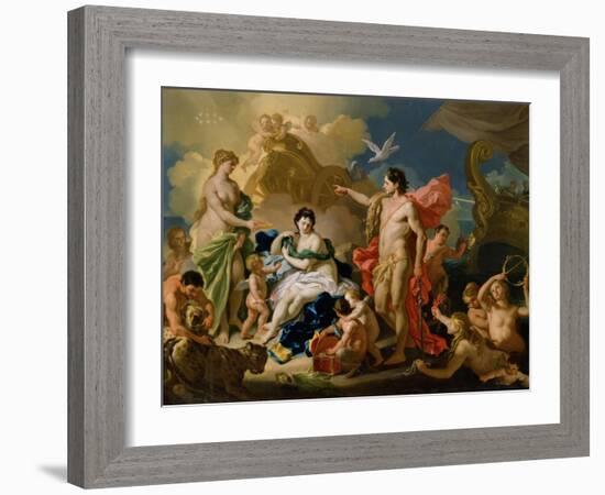 Bacchus and Ariadne-Francesco Solimena-Framed Giclee Print