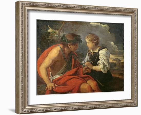 Bacchus and Ariadne-Pier Francesco Mola-Framed Giclee Print