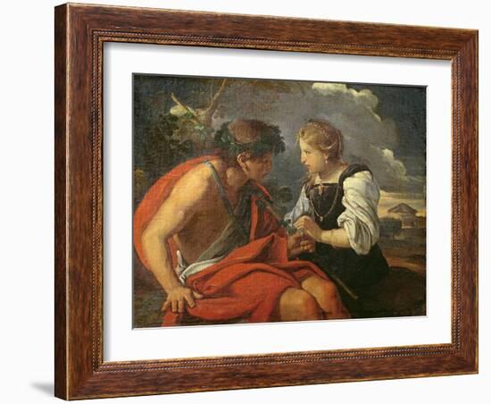 Bacchus and Ariadne-Pier Francesco Mola-Framed Giclee Print