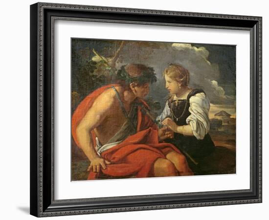 Bacchus and Ariadne-Pier Francesco Mola-Framed Giclee Print