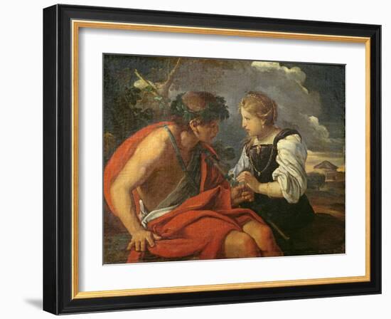 Bacchus and Ariadne-Pier Francesco Mola-Framed Giclee Print