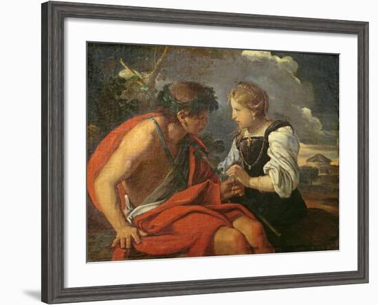 Bacchus and Ariadne-Pier Francesco Mola-Framed Giclee Print