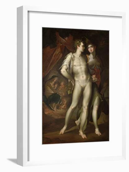 Bacchus and Ceres Leaving Venus, about 1590-Bartholomaeus Spranger-Framed Giclee Print