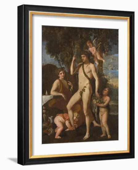 Bacchus-Apollo, 1620-25 (Oil on Canvas)-Nicolas Poussin-Framed Giclee Print