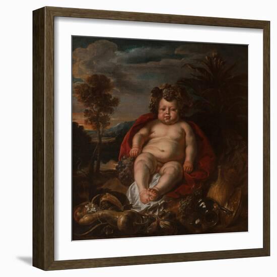 Bacchus as a Child-Jacob Jordaens-Framed Giclee Print