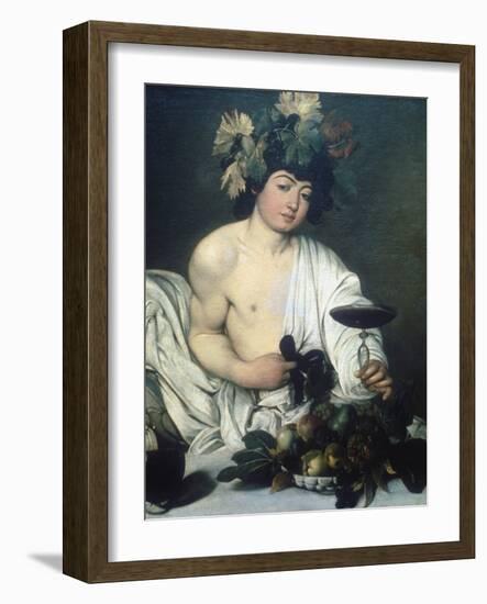 Bacchus, C1597-Caravaggio-Framed Giclee Print