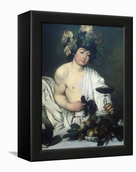 Bacchus, C1597-Caravaggio-Framed Premier Image Canvas