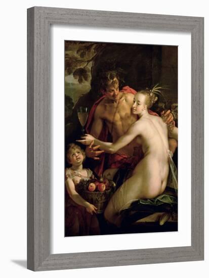 Bacchus, Ceres and Amor, Ca. 1600-Hans von Aachen-Framed Giclee Print