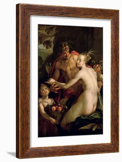 Bacchus, Ceres and Amor, Ca. 1600-Hans von Aachen-Framed Giclee Print