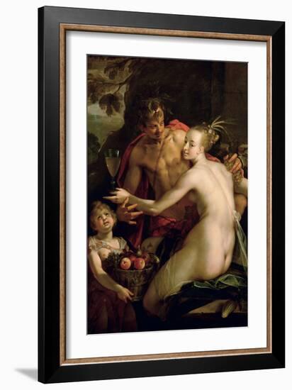 Bacchus, Ceres and Amor, Ca. 1600-Hans von Aachen-Framed Giclee Print