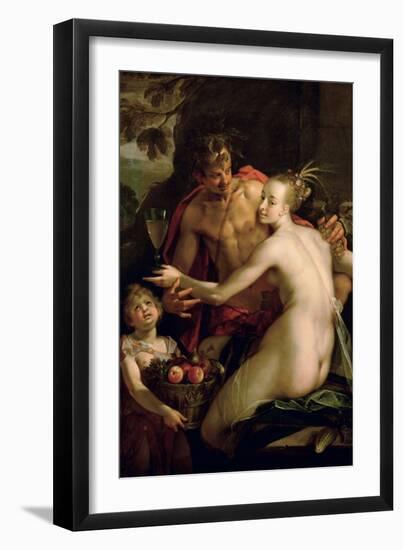 Bacchus, Ceres and Amor, Ca. 1600-Hans von Aachen-Framed Giclee Print