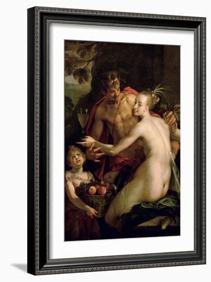 Bacchus, Ceres and Amor, Ca. 1600-Hans von Aachen-Framed Giclee Print