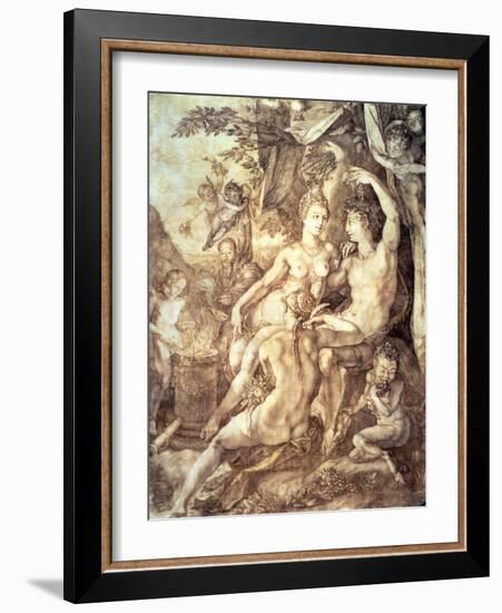 Bacchus, Venus and Ceres, circa 1606-Hendrik Goltzius-Framed Giclee Print