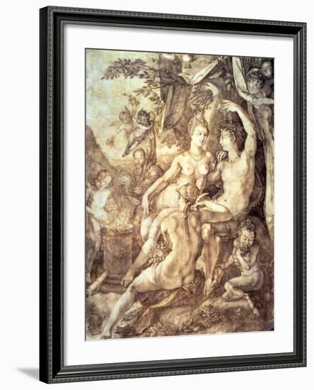 Bacchus, Venus and Ceres, circa 1606-Hendrik Goltzius-Framed Giclee Print