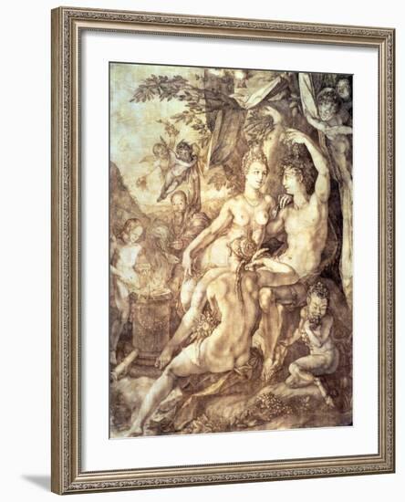 Bacchus, Venus and Ceres, circa 1606-Hendrik Goltzius-Framed Giclee Print