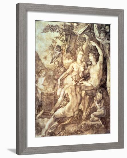 Bacchus, Venus and Ceres, circa 1606-Hendrik Goltzius-Framed Giclee Print