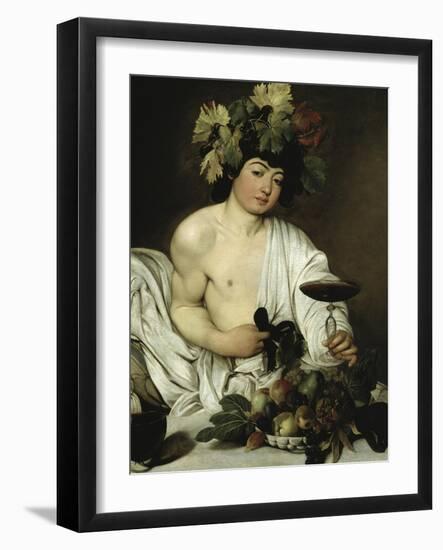 Bacchus-Caravaggio-Framed Giclee Print