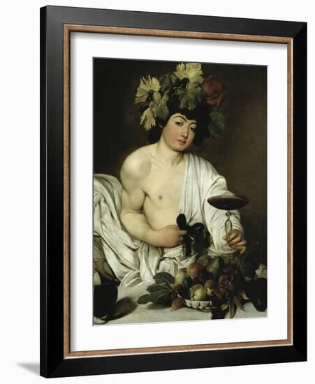 Bacchus-Caravaggio-Framed Giclee Print