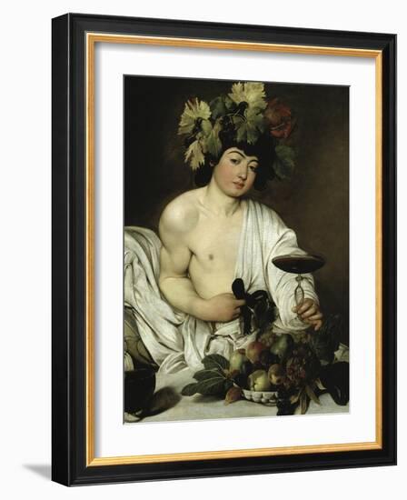 Bacchus-Caravaggio-Framed Giclee Print