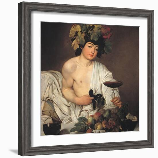 Bacchus-Caravaggio-Framed Giclee Print