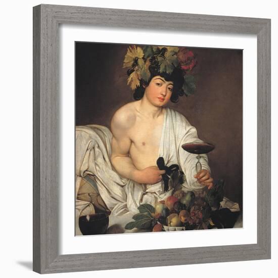 Bacchus-Caravaggio-Framed Giclee Print