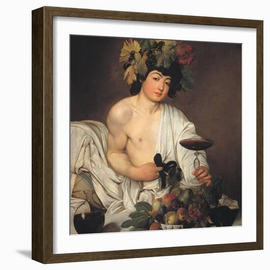 Bacchus-Caravaggio-Framed Giclee Print