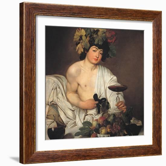 Bacchus-Caravaggio-Framed Giclee Print