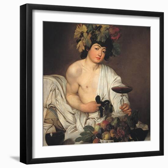 Bacchus-Caravaggio-Framed Giclee Print